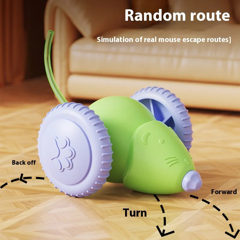 New Pet Toys Interactive Cat Toy Electric Mouse Car Automatic Teaser with Intelligent Obstacle Avoidance Pet Toys for Kittens