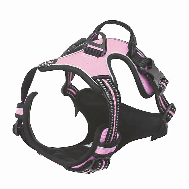 Dog Harness No-Pull Service Vest with Reflective Adjustable Soft Padded Comfortable for Outdoor Easy Walking No Choke for Pets