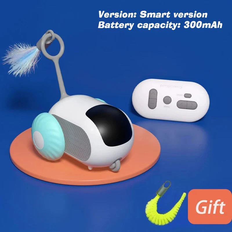 Smart Cat Toy Pet Interactive Automatic Moving Remote Electric Car Toys Upgraded Version Rechargeable Kitten Training Game Toys