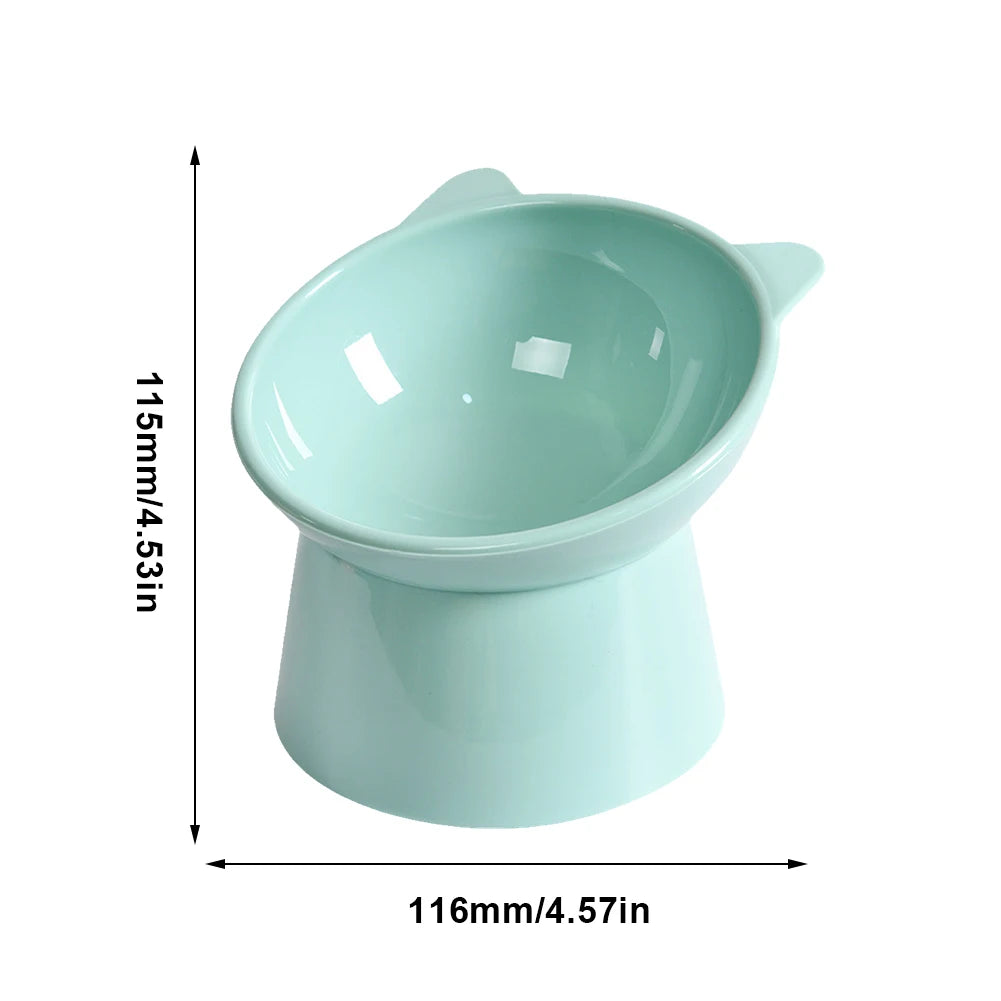 Tilted Cat Food Bowl Elevated Cat Bowl Ergonomic Cat Food Dish Anti Vomiting Raised Cat Food Bowl Non Slip for Cats Dogs