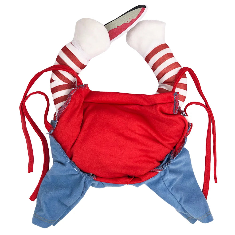 Funny Halloween Dog Costume For Small Medium Dogs Cats Adjustable Puppy Cosplay Party French Bulldog Chihuahua Pet Clothing