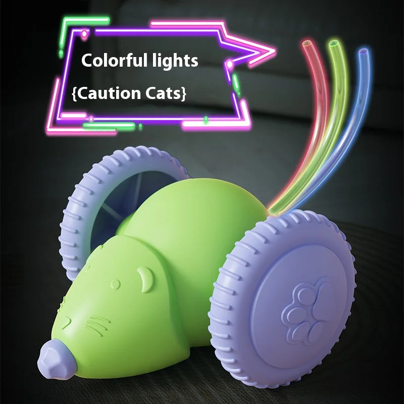New Pet Toys Interactive Cat Toy Electric Mouse Car Automatic Teaser with Intelligent Obstacle Avoidance Pet Toys for Kittens