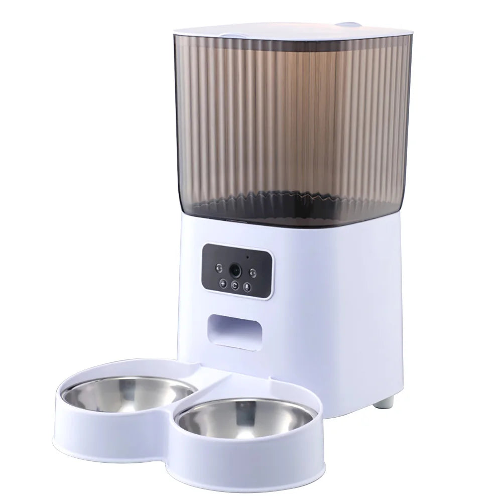 5L Automatic Cat Feeder, Smart Dog Food Dispenser, Single Bowl, Double Bowl And Button WIFI Video Model Are Available.