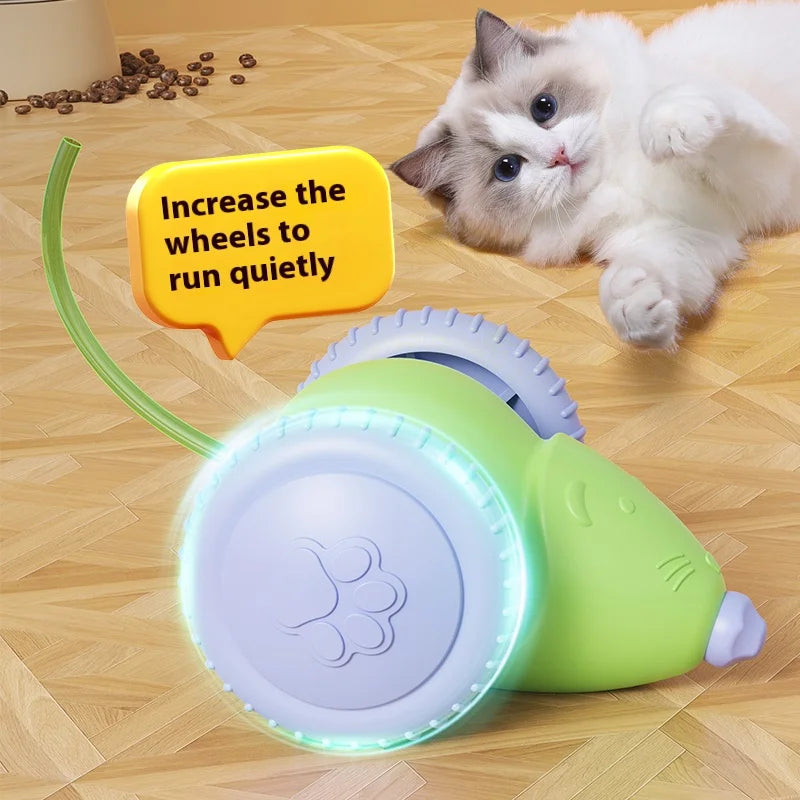New Pet Toys Interactive Cat Toy Electric Mouse Car Automatic Teaser with Intelligent Obstacle Avoidance Pet Toys for Kittens