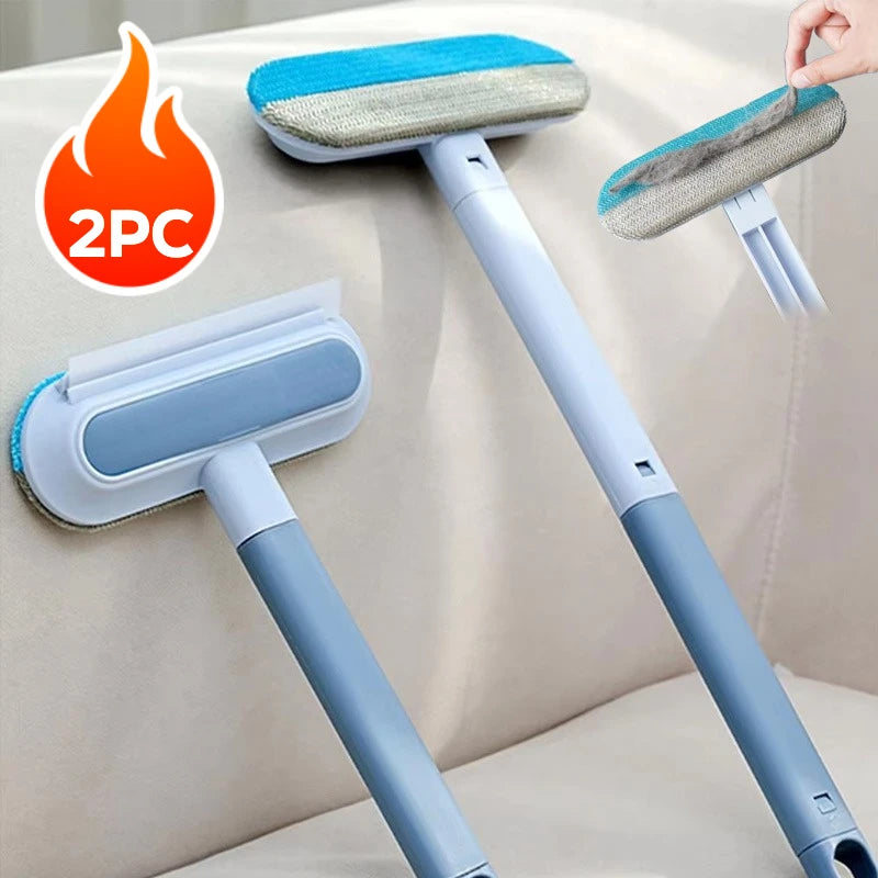 3 in 1 Pet Hair Remover Brush Long Handle Window Cleaning Brush Pet Fur Cleaning Tool Manual Cat Dog Hair Remover Brush