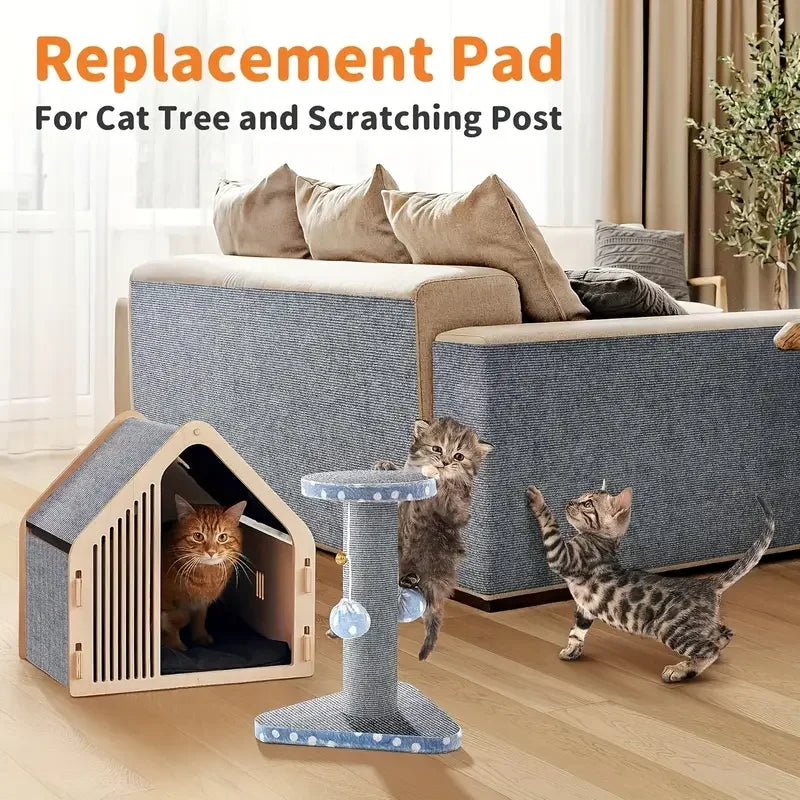Cat Scratching Mat Self-Adhesive Cat Carpet Trimmable Cats Scratch Board Prevent Cat Scratch sofa Furniture Protector Cat Toy